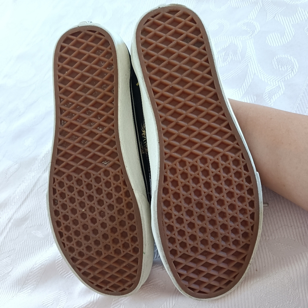 VANS Old Skool Desert Snake Canvas & Suede Athletic Shoes Women's 9 Black - Picture 16 of 16